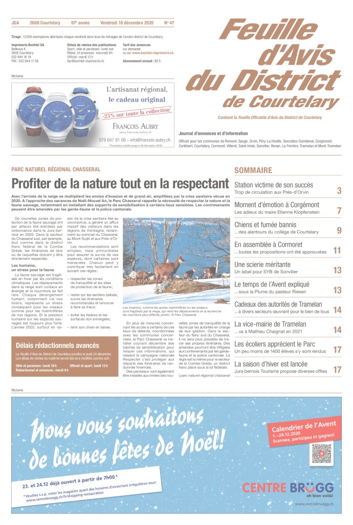 Vendredi 18 décembre 2020 | No 47