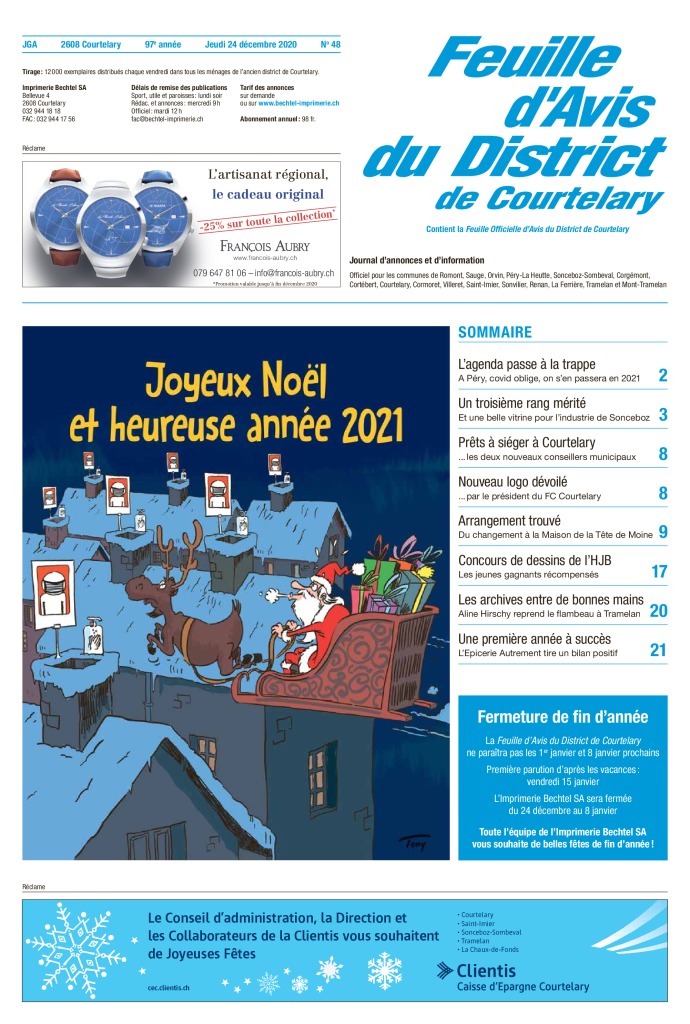 Jeudi 24 décembre 2020 | No 48