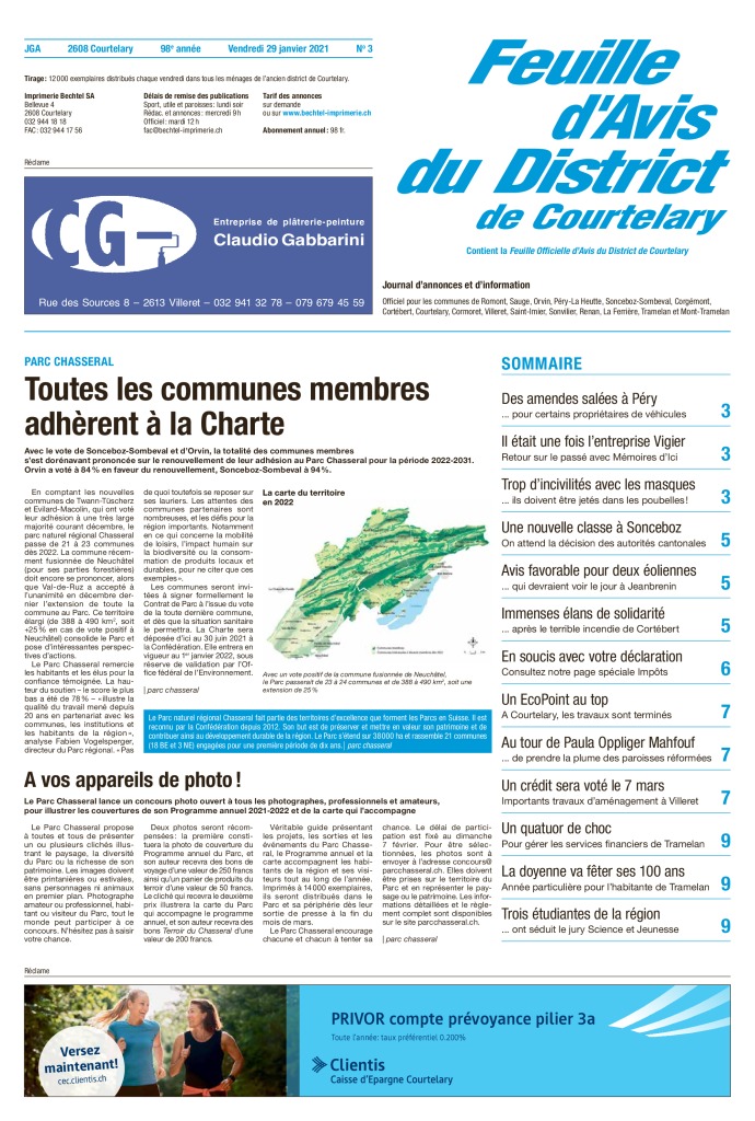 Vendredi 29 janvier 2021 | No 03