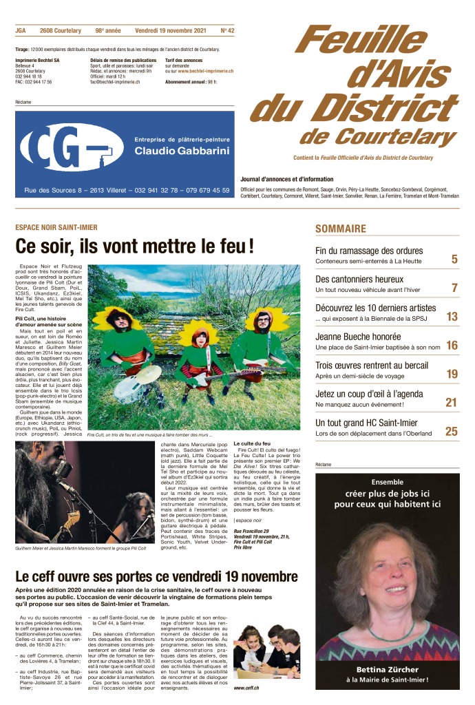 Vendredi 19 novembre 2021 | No 42