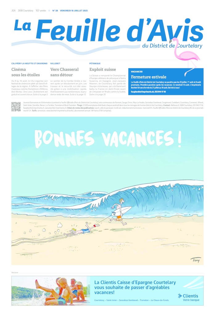 Vendredi 18 juillet 2025 | No 28