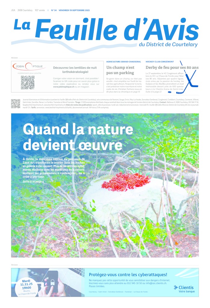 Vendredi 19 septembre 2025 | No 34