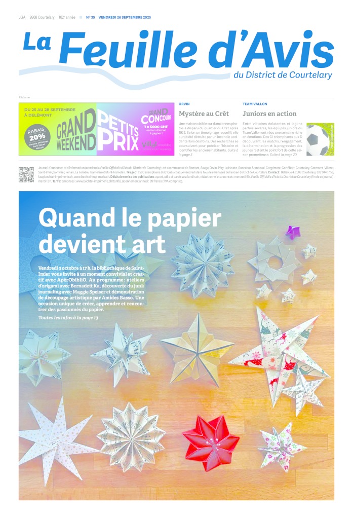 Vendredi 26 septembre 2025 | No 35
