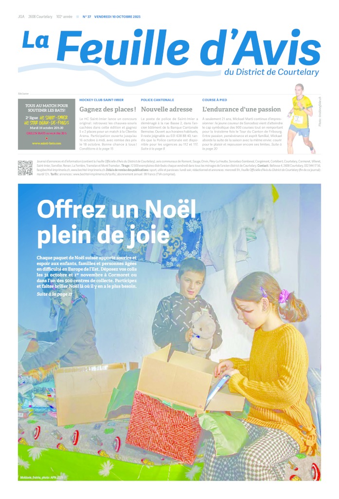 Vendredi 10 octobre 2025 | No 37