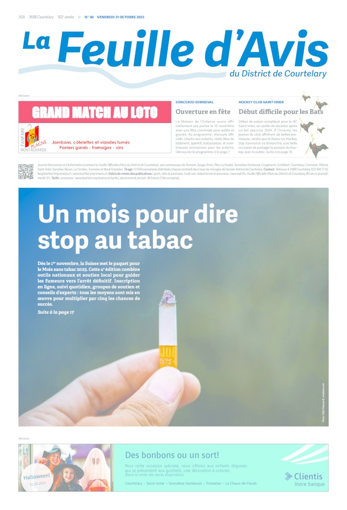 Vendredi 31 octobre 2025 | No 40