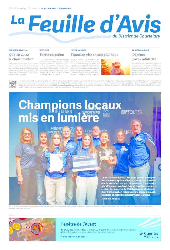 Vendredi 05 décembre 2025 | No 45